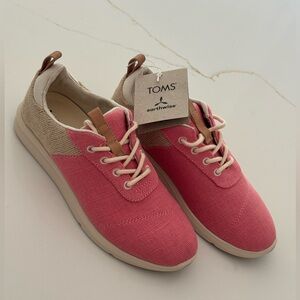 TOMS Earthwise Pink and Tan Sneakers